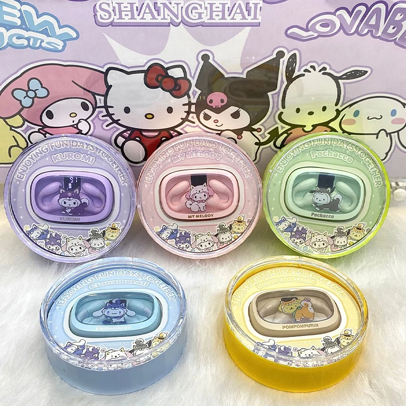 New Sanrio Anime Kuromi Wireless Bluetooth Earphones Kawaii Cartoon Anime Cinnamoroll Ear Clip Sports Earphones Christmas Gifts
New Sanrio Anime Kuromi Wireless Bluetooth Earphones Kawaii Cartoon Anime Cinnamoroll Ear Clip Sports Earphones Christmas Gifts