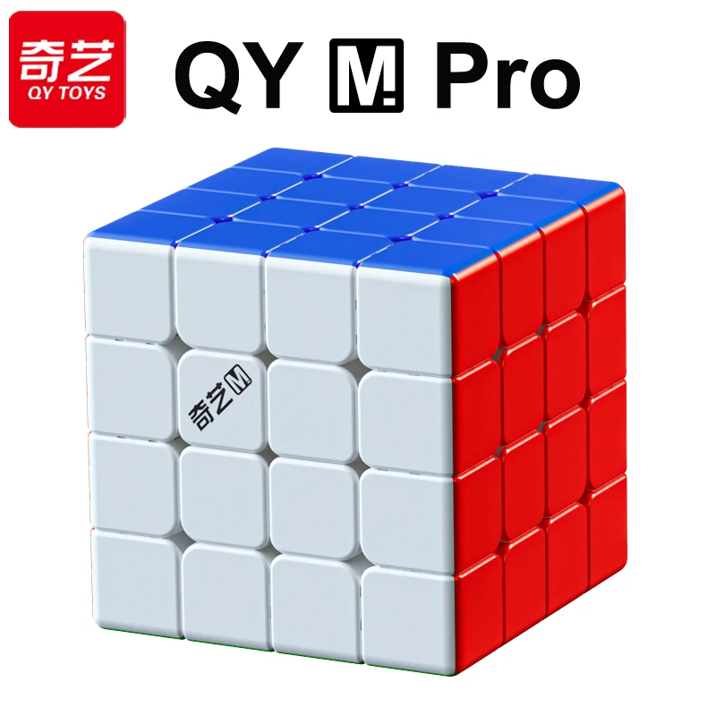 

QiYi M Pro Speedcube 4x4x4 Magnetic Magic Cube Professional 4×4 Speed Puzzle Children's Fidget Toys 4x4 QY Original Cubo Magico