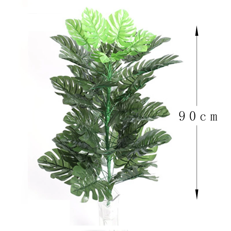 Generic 92cm Tropical Palm Tree Leaves Large Artificial Plants Silk