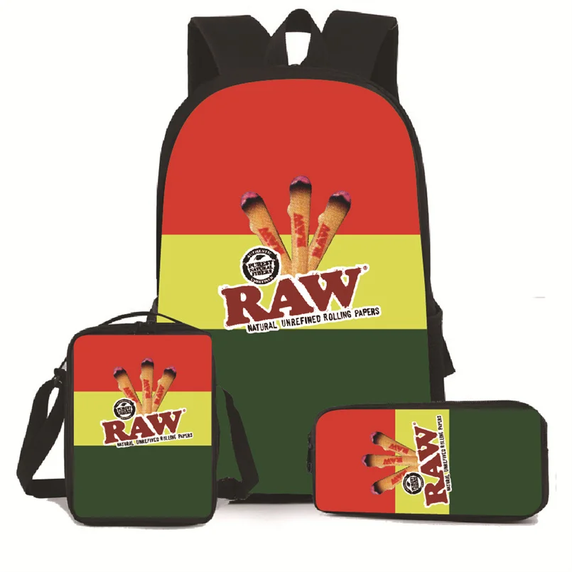 Creative Cigarette Rolling Paper Tobacco RAW 3D Print 3pcs/Set pupil School Bags Laptop Daypack Backpack Lunch bag Pencil Case
Creative Cigarette Rolling Paper Tobacco RAW 3D Print 3pcs/Set pupil School Bags Laptop Daypack Backpack Lunch bag Pencil Case
