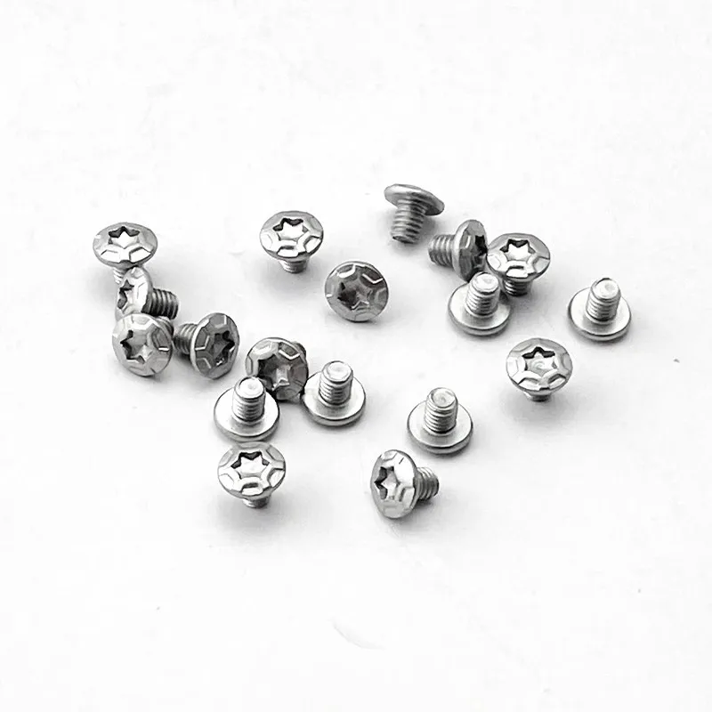 

6pcs/lot Stainless Steel Alloy Knife Handle Fastening Accessories T8 Torx M2.5 Thread Screws Rivets Nails DIY Making Parts