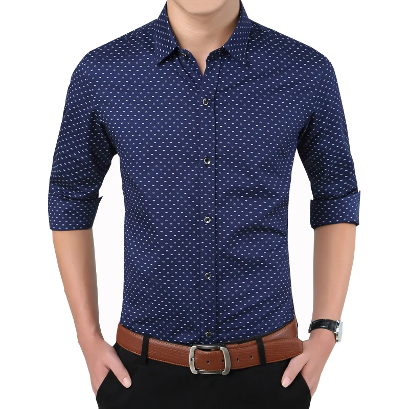 New Autumn Fashion Brand Print Shirts Slim Fit Shirt Men Long Sleeve Cotton Casual Mens Shirts Formal Social Mens Dress Shirts
New Autumn Fashion Brand Print Shirts Slim Fit Shirt Men Long Sleeve Cotton Casual Mens Shirts Formal Social Mens Dress Shirts