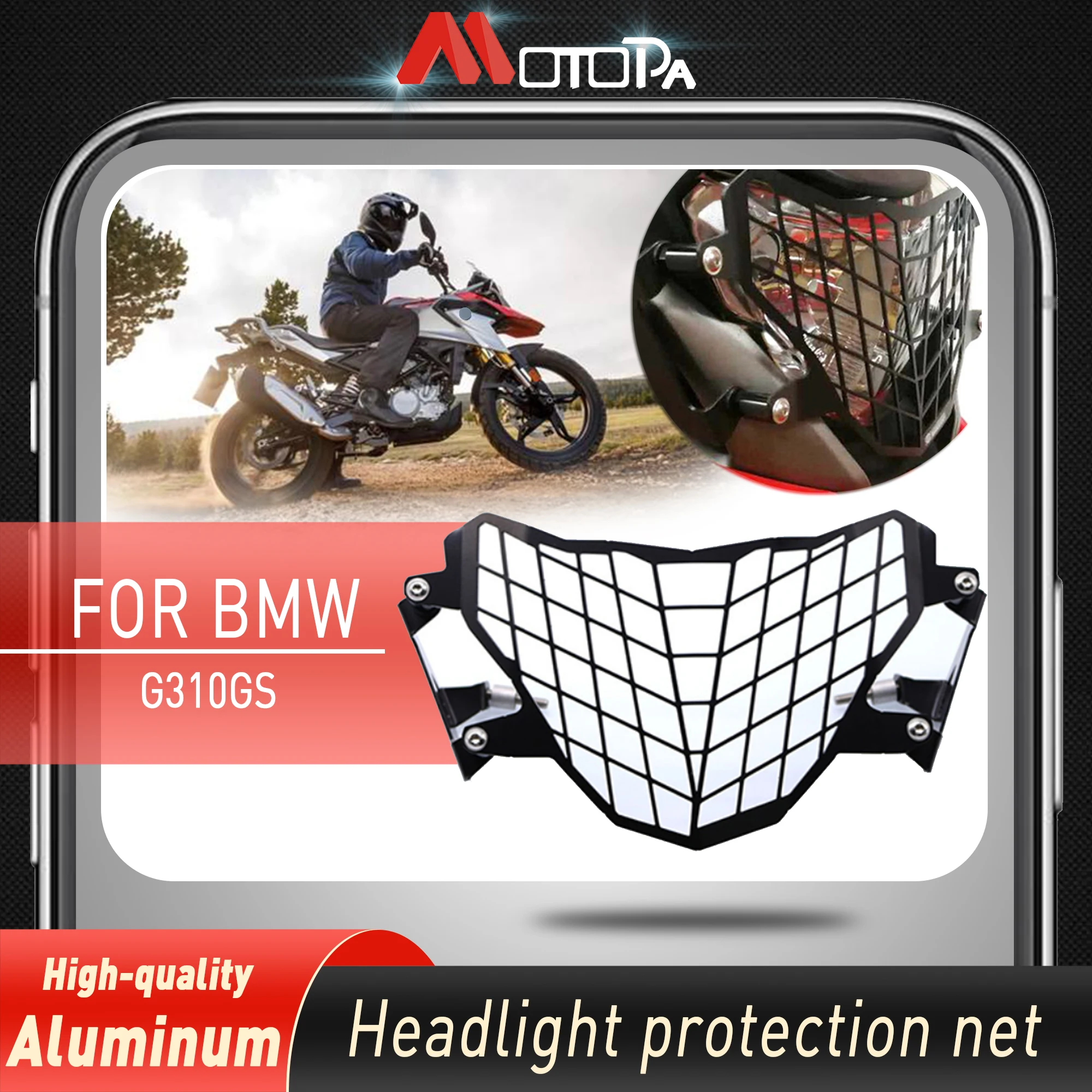 MOTOPA For BMW G310GS G310 GS 2017-2022 18 19 20 21 Motorcycle Headlight Guard Grille Cover Protector Protection Modification
MOTOPA For BMW G310GS G310 GS 2017-2022 18 19 20 21 Motorcycle Headlight Guard Grille Cover Protector Protection Modification