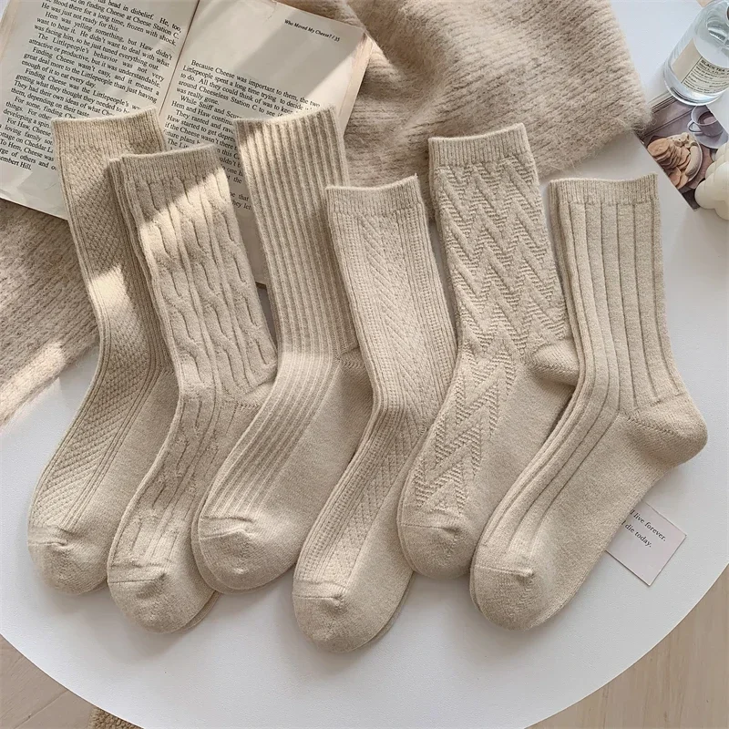 Socks Winter Women's Girls Crew Solid Female New Trends Casual Warm Breathable Khaki Socks Autumn Basic Socks Thick Color Simple
Socks Winter Women's Girls Crew Solid Female New Trends Casual Warm Breathable Khaki Socks Autumn Basic Socks Thick Color Simple