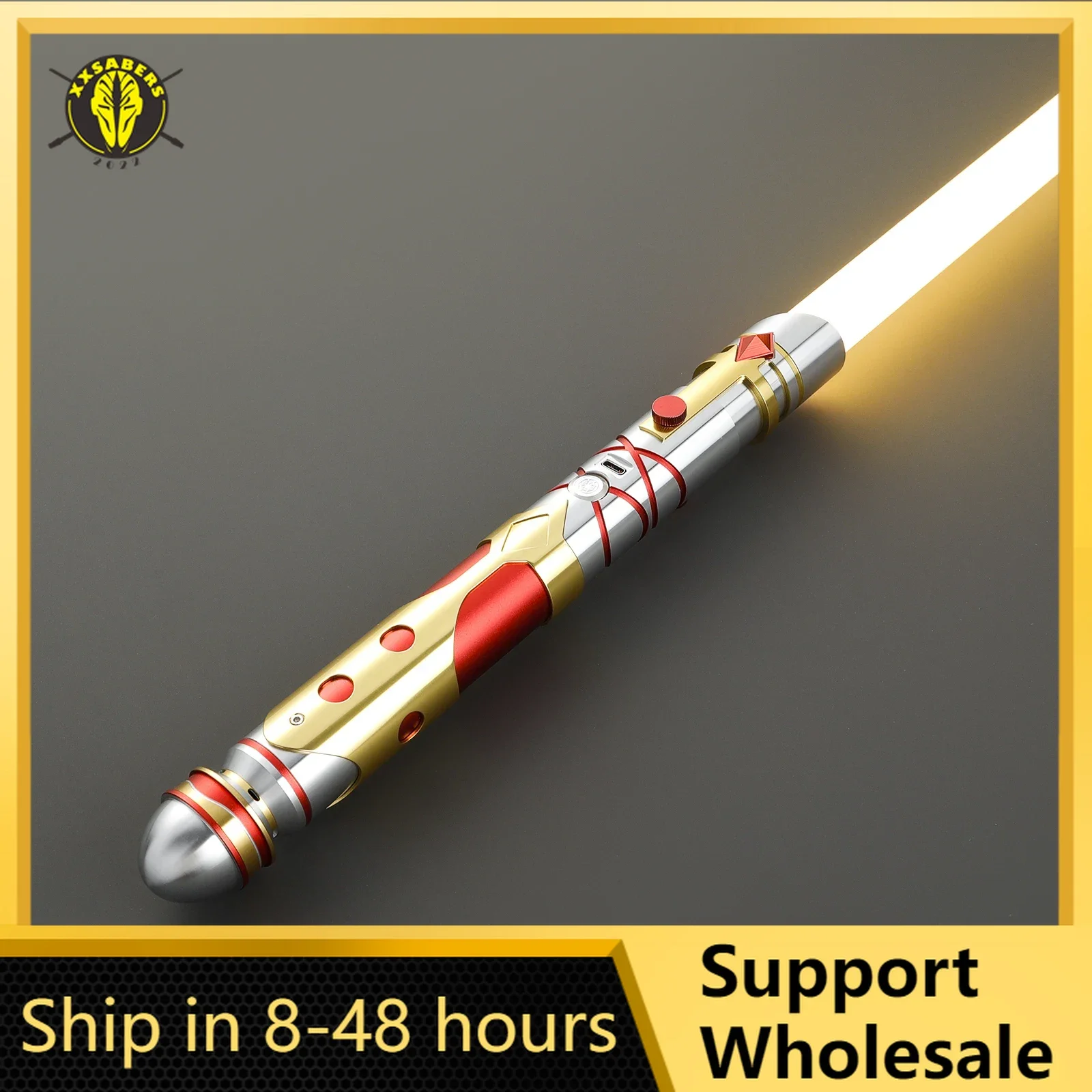 Lightsaber Neopixel Jedi Laser Sword Metal Hilt Heavy Dueling Sensitive Smooth Infinite Changing Hitting Sound LTG Light Saber
Lightsaber Neopixel Jedi Laser Sword Metal Hilt Heavy Dueling Sensitive Smooth Infinite Changing Hitting Sound LTG Light Saber