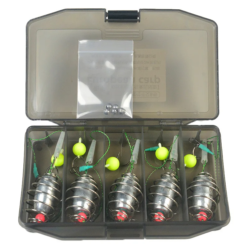 1 storage box+5 anti bottom floating bead finished fishing sets for catching large fish in lakes and reservoirs
1 storage box+5 anti bottom floating bead finished fishing sets for catching large fish in lakes and reservoirs