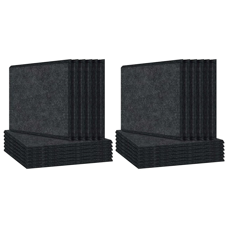 HFES 24 Pack Acoustic Panels Sound Proof Padding, Beveled Edge Sound Absorbing Panels, Acoustic Absorption Panel
HFES 24 Pack Acoustic Panels Sound Proof Padding, Beveled Edge Sound Absorbing Panels, Acoustic Absorption Panel