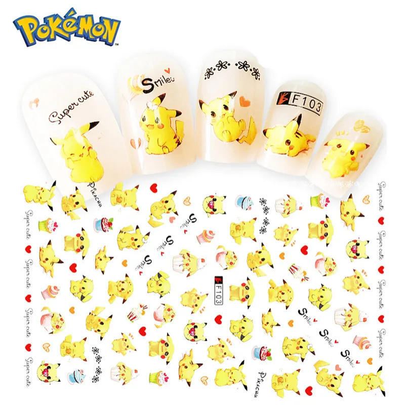 New Pokemon Pikachu Cartoon Nails Stickers Cute Anime Figure Design Accessories Decals Decor Toy for Kids DIY Beauty Accessories
New Pokemon Pikachu Cartoon Nails Stickers Cute Anime Figure Design Accessories Decals Decor Toy for Kids DIY Beauty Accessories