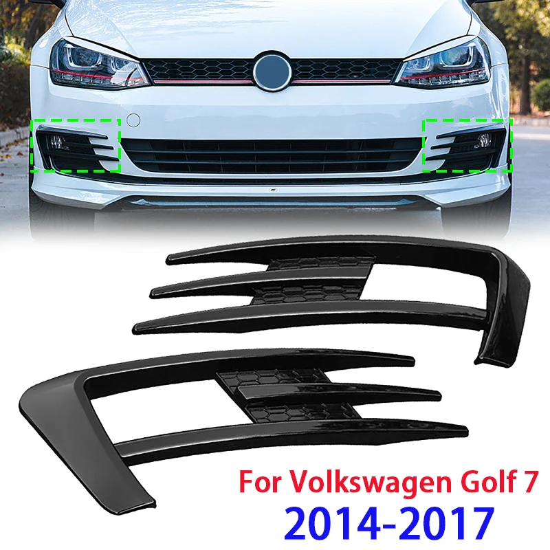 1 Pair Black Car Front Bumper Fog Light Decorative Frame Cover for Volkswagen Golf 7 2014-2017
1 Pair Black Car Front Bumper Fog Light Decorative Frame Cover for Volkswagen Golf 7 2014-2017