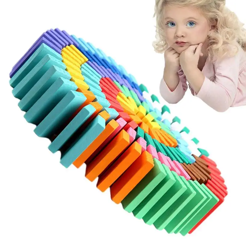 Wooden Domino Blocks Education Racing Game Education Racing Game Dominoes Set With 120Pcs Tile Fun For Stacking And Racing
Wooden Domino Blocks Education Racing Game Education Racing Game Dominoes Set With 120Pcs Tile Fun For Stacking And Racing
