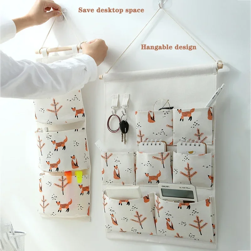 Cotton Wall Mounted Storage Bag 3/5/7 Pockets Home Room Closet Door Sundries Clothes Hanging Bag Holder Cosmetic Toys Organizer
Cotton Wall Mounted Storage Bag 3/5/7 Pockets Home Room Closet Door Sundries Clothes Hanging Bag Holder Cosmetic Toys Organizer