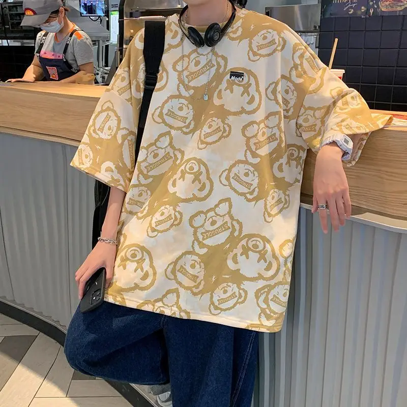 Fashion Printed O-Neck Half Sleeve Tie Dye T-Shirt Men's Clothing 2023 Summer New Casual Pullovers Loose Korean Tee Shirt
Fashion Printed O-Neck Half Sleeve Tie Dye T-Shirt Men's Clothing 2023 Summer New Casual Pullovers Loose Korean Tee Shirt