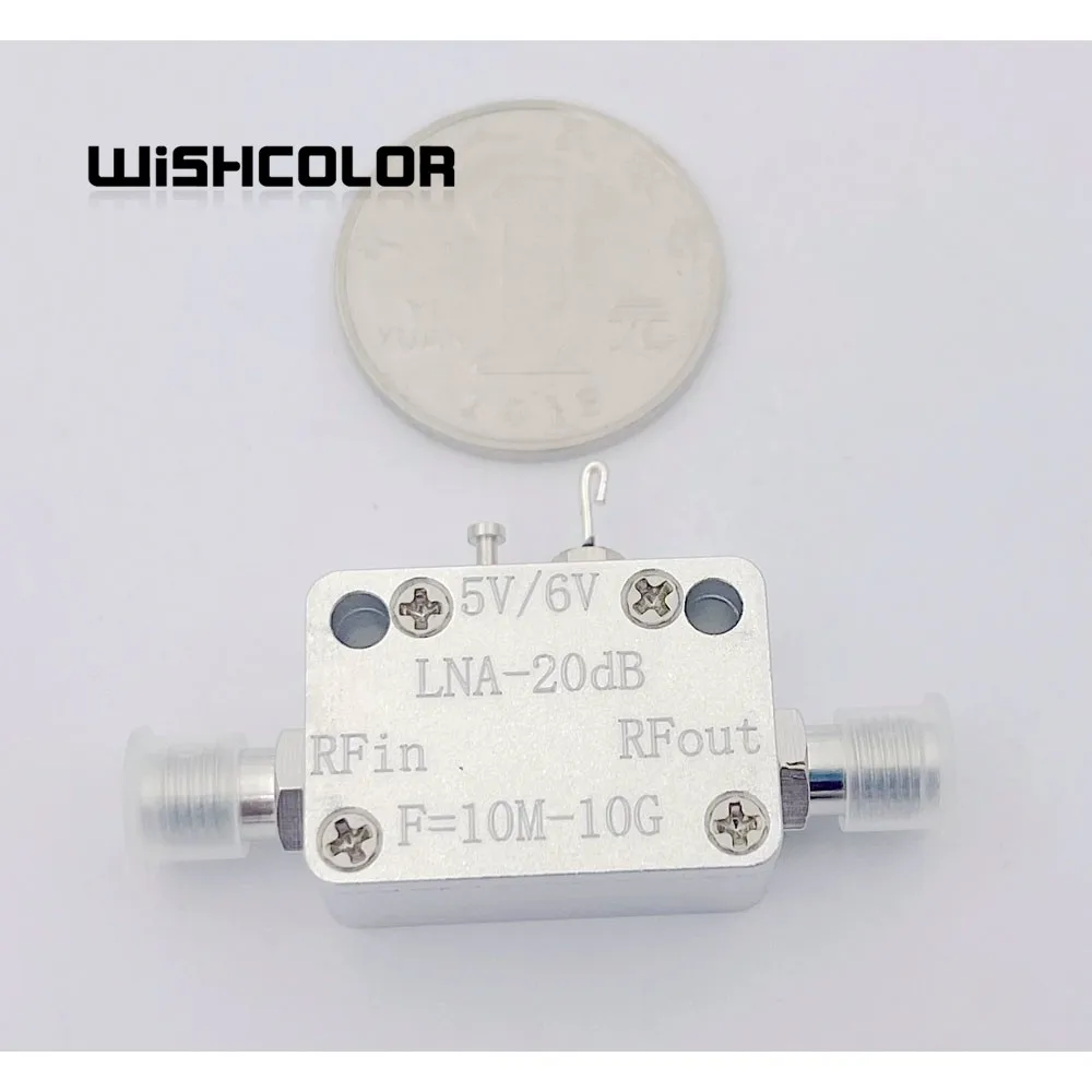 

Wishcolor New WYDZ-LNA-10M-10G-20dB 10MHz - 10GHz UWB RF Low Noise Amplifier with SMA Female Connector RF Accessory