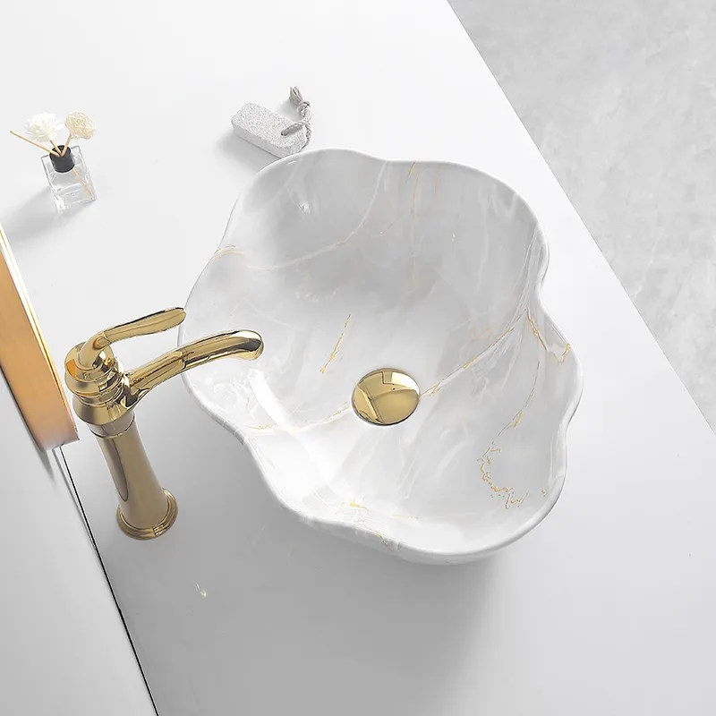 Bathroom Sinks Countertop Basin Ceramic Washbasins Creative Kitchen Faucet Set Sink Single Basin Home Improvement Accessories
Bathroom Sinks Countertop Basin Ceramic Washbasins Creative Kitchen Faucet Set Sink Single Basin Home Improvement Accessories