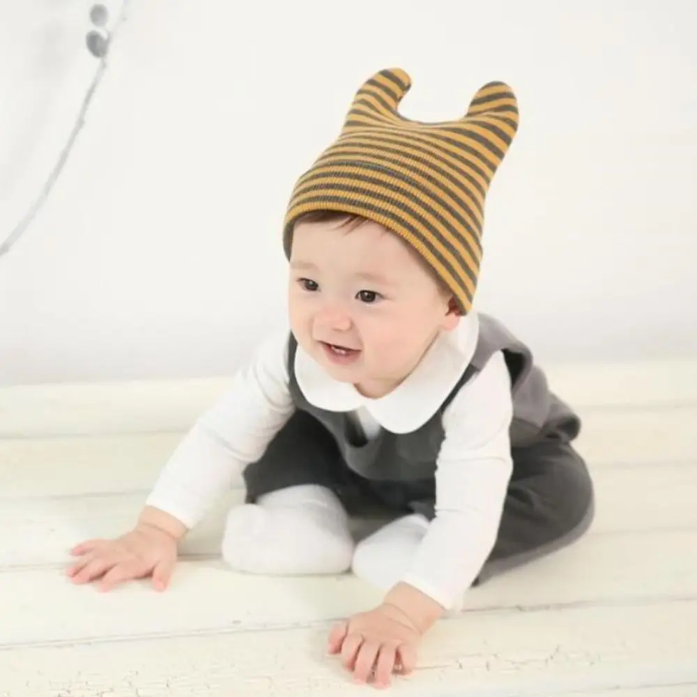 Stripe Baby Knitted Hat Korean Warm Ear Protection Baby Beanie Cap Winter Kids Snowcap Boys Girls
Stripe Baby Knitted Hat Korean Warm Ear Protection Baby Beanie Cap Winter Kids Snowcap Boys Girls