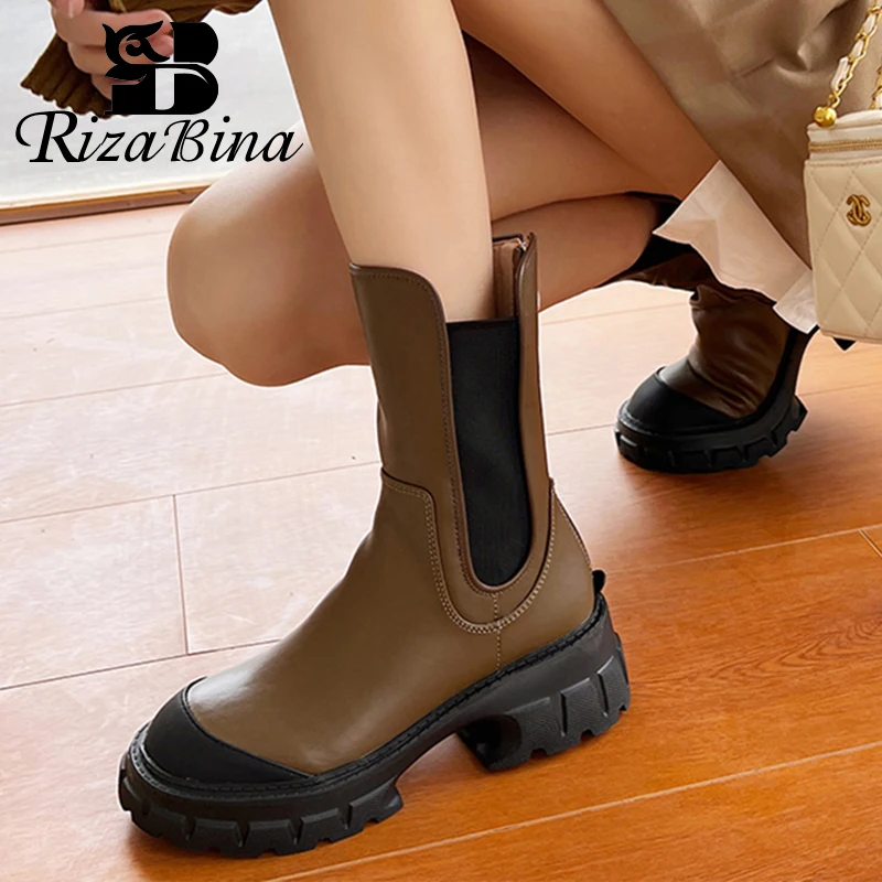 RIZABINA Women'S Short Boots Genuine Leather Shoes 2023 New Arrival Winter Ankle Boots Fashion Female Footwear Size 34-39
RIZABINA Women'S Short Boots Genuine Leather Shoes 2023 New Arrival Winter Ankle Boots Fashion Female Footwear Size 34-39