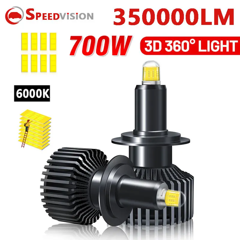 H7 Led Canbus Car Headlights 3D 360 Bulbs 350000LM H11 H4 H1 HB3 9005 HB4 9006 9012 700W Automotive Fog Lights Turbo Mini Lamp
H7 Led Canbus Car Headlights 3D 360 Bulbs 350000LM H11 H4 H1 HB3 9005 HB4 9006 9012 700W Automotive Fog Lights Turbo Mini Lamp
