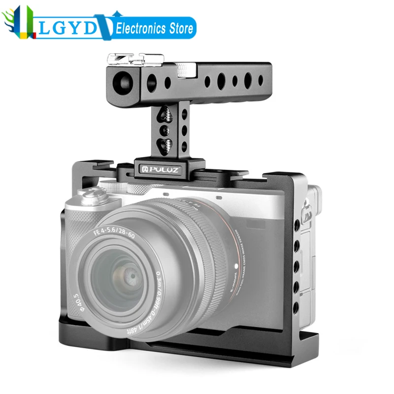 PULUZ Professional Video Camera Cage Filmmaking Rig with Handle For Sony Alpha 7C / ILCE-7C / A7C Mirrorless Digital Cameras
PULUZ Professional Video Camera Cage Filmmaking Rig with Handle For Sony Alpha 7C / ILCE-7C / A7C Mirrorless Digital Cameras
