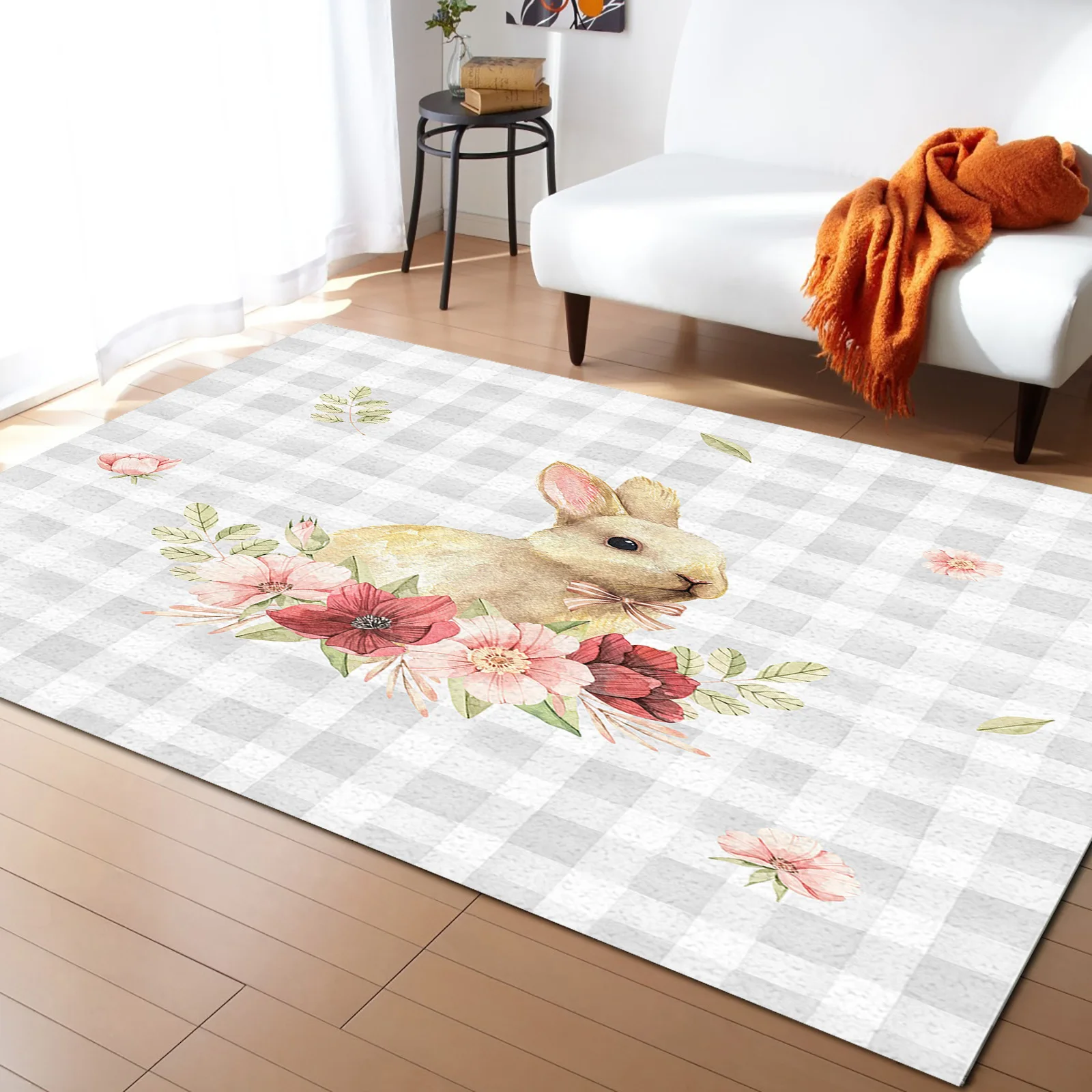 Easter Spring Rabbit Watercolor Flower Living Room Floor Mat Children's Bedroom Bedside Carpet Kitchen Door
Easter Spring Rabbit Watercolor Flower Living Room Floor Mat Children's Bedroom Bedside Carpet Kitchen Door