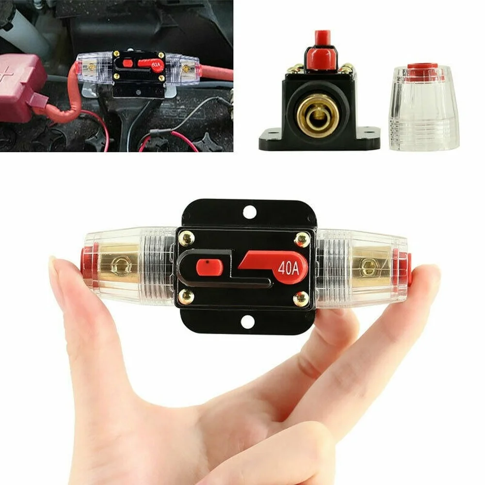 20A-100A DC12V AMP Car Truck Audio Resettable Fuse Circuit Breaker Car Audio Solar Energy Inline Circuit Breaker Fuse Holder
20A-100A DC12V AMP Car Truck Audio Resettable Fuse Circuit Breaker Car Audio Solar Energy Inline Circuit Breaker Fuse Holder