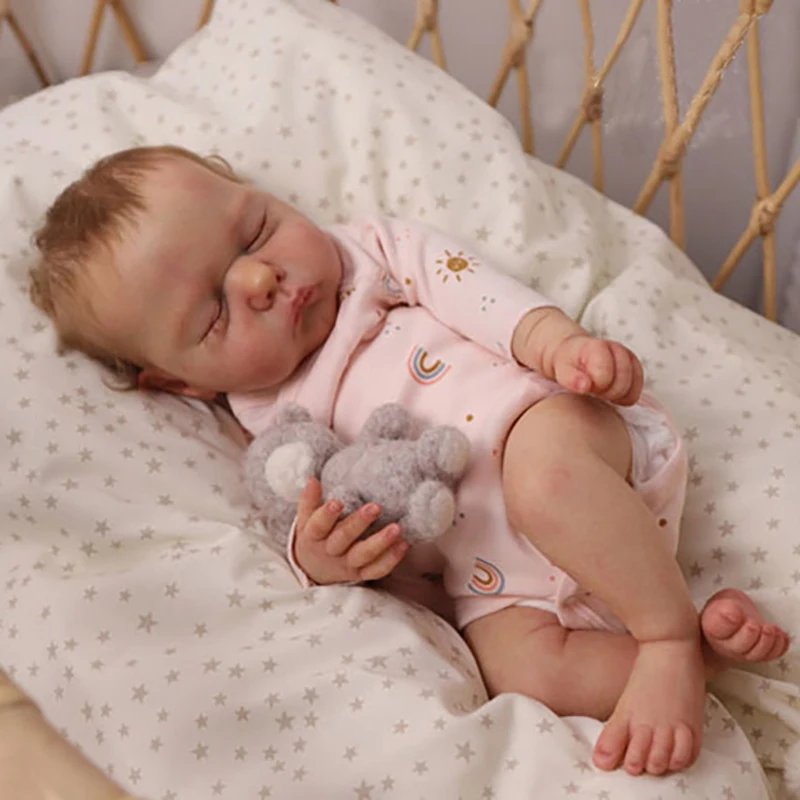 19inch Already Painted Reborn Doll Parts Willa Awake Lifelike Baby 3D Painting with Visible Veins Cloth Body Included
19inch Already Painted Reborn Doll Parts Willa Awake Lifelike Baby 3D Painting with Visible Veins Cloth Body Included