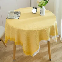 Waffle Yellow Cotton Tassel Tablecloth Coffee Table Round Table Bedside Table Lace Home Dining Table Mat Sofa Cover Blanket
Waffle Yellow Cotton Tassel Tablecloth Coffee Table Round Table Bedside Table Lace Home Dining Table Mat Sofa Cover Blanket