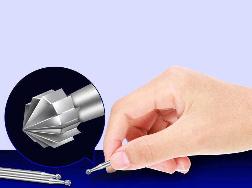 6pcs Alloy Tungsten Steel Round Burs Olive Amber Engraving Carving Knife End Mill Woodworking Router Bit Wood Milling Cutter
6pcs Alloy Tungsten Steel Round Burs Olive Amber Engraving Carving Knife End Mill Woodworking Router Bit Wood Milling Cutter