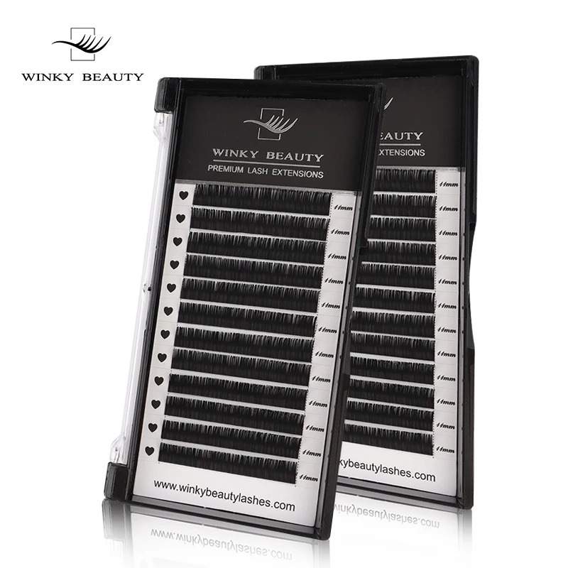 Winky Beauty Wholesale C CC D DD Curl natural mink single eyelash extension premium individual fake false eye lashes extension
Winky Beauty Wholesale C CC D DD Curl natural mink single eyelash extension premium individual fake false eye lashes extension