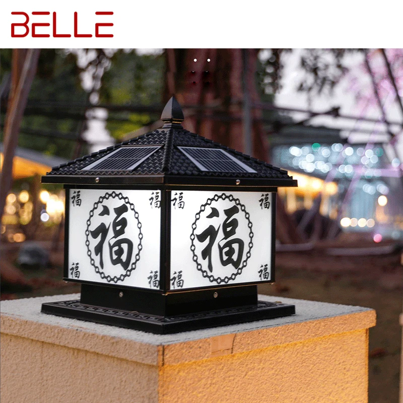 BELLE Outdoor Solar Post Lamp LED Creative Chinese Pillar Lighting Waterproof IP65 for Home Villa Courtyard Porch
BELLE Outdoor Solar Post Lamp LED Creative Chinese Pillar Lighting Waterproof IP65 for Home Villa Courtyard Porch