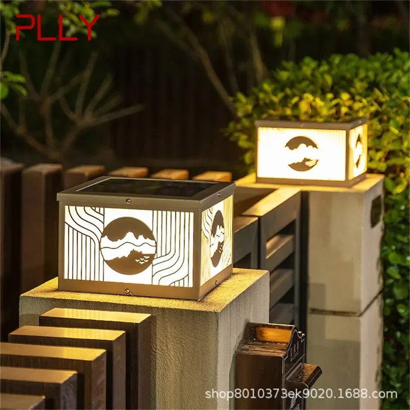 

Outdoor Solar Post Lamp Pillar Light Remote Control Contemporary Waterproof IP65 Wall LED for Home Garden