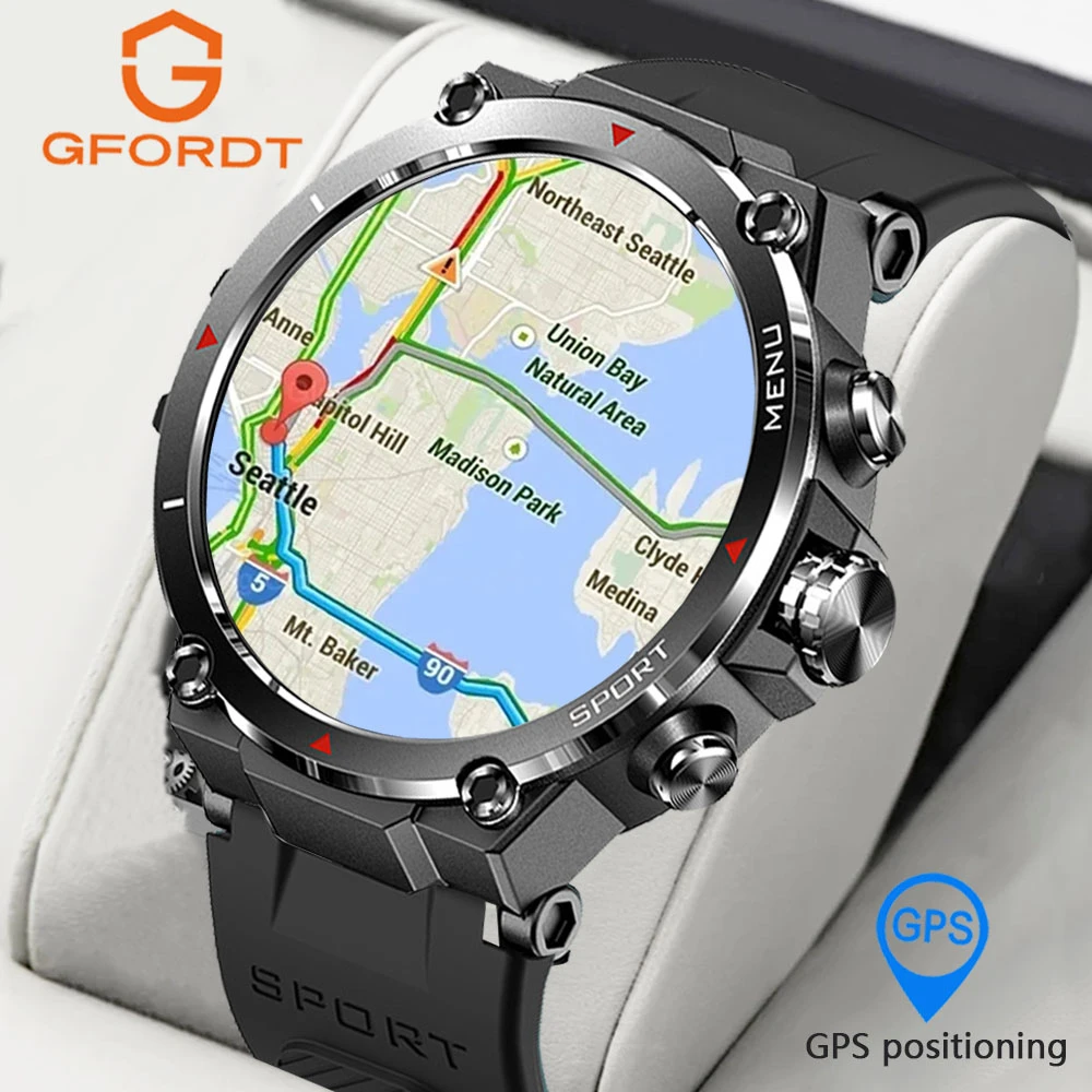GFORDT GPS позиционирование Смарт-часы AMOLED экран спортивный фитнес-браслет пульсометр водонепроницаемые Смарт-часы для мужчин Android IOS 
GFORDT GPS позиционирование Смарт-часы AMOLED экран спортивный фитнес-браслет пульсометр водонепроницаемые Смарт-часы для мужчин Android IOS