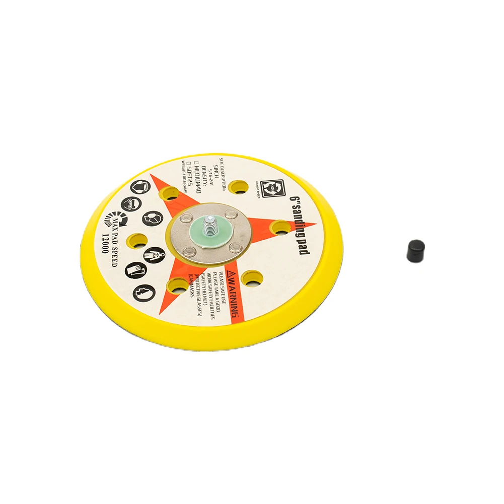 6Inch/150mm 6 Holes Polishing Wheel Sanding Pad Sander Backing Pad Hook And Loop Backing Pad Plate Grinder Power Tools Parts
6Inch/150mm 6 Holes Polishing Wheel Sanding Pad Sander Backing Pad Hook And Loop Backing Pad Plate Grinder Power Tools Parts