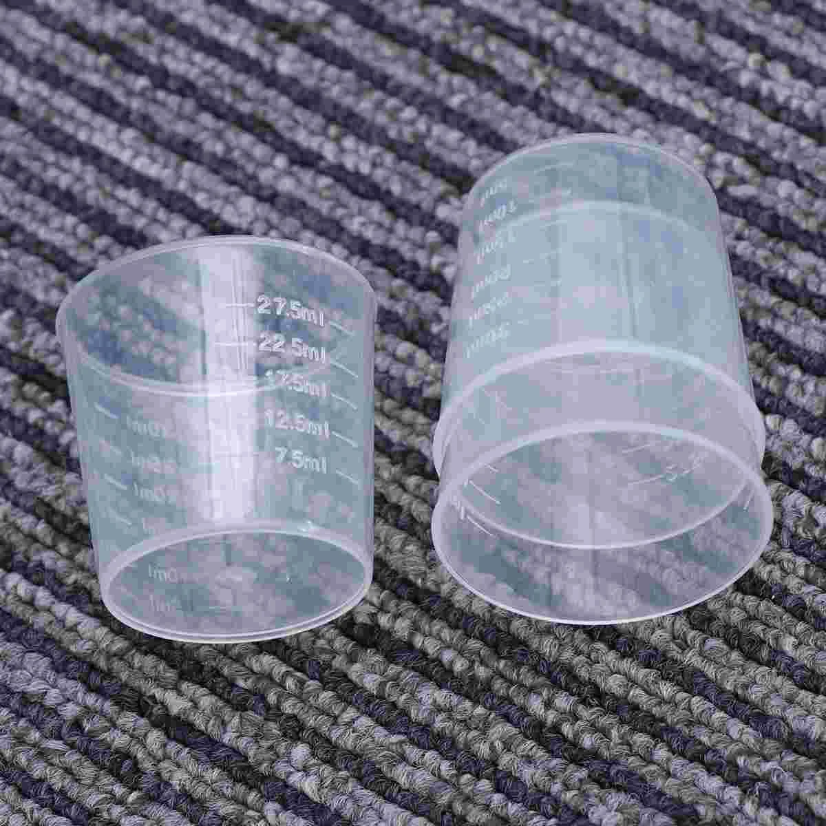 Plastic Graduated Cups Measuring Scale Cups Transparent Liquid Container for Mixing Paint Stain Epoxy Resin
Plastic Graduated Cups Measuring Scale Cups Transparent Liquid Container for Mixing Paint Stain Epoxy Resin