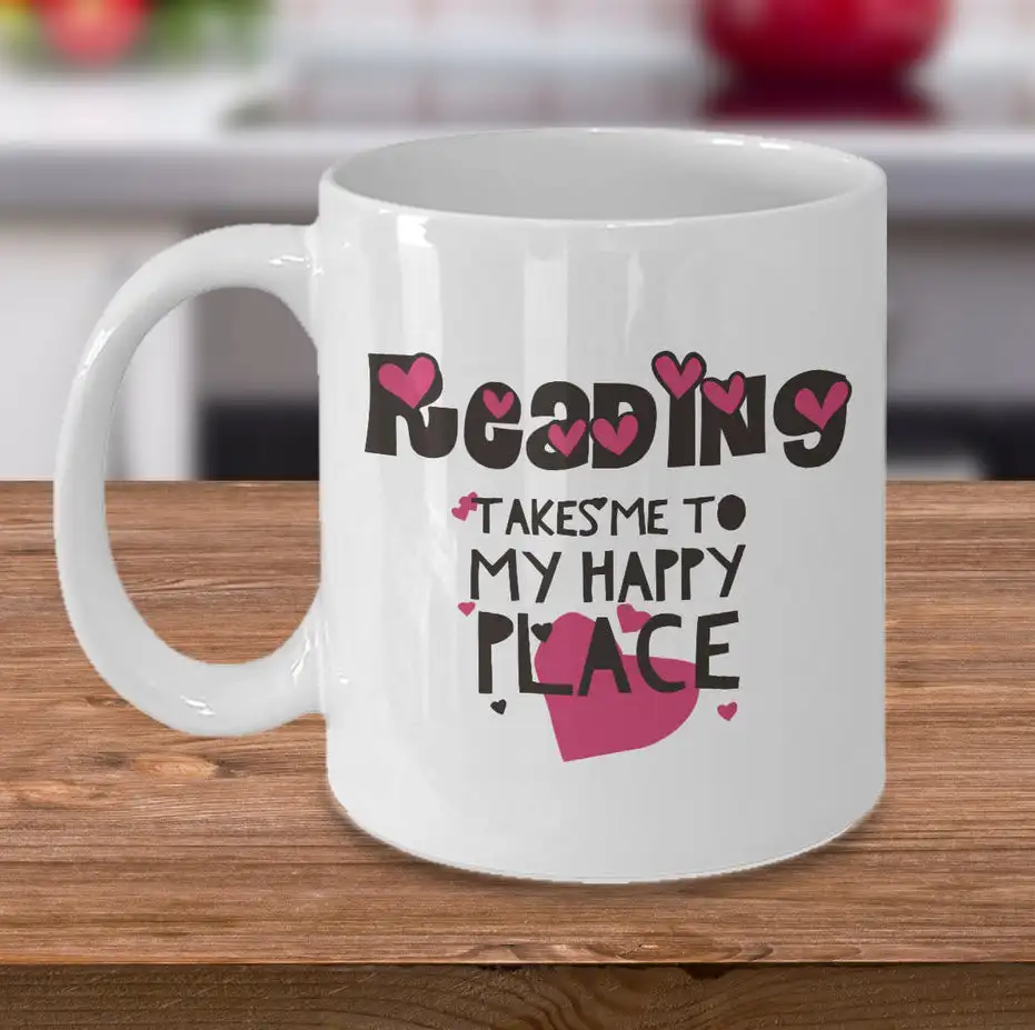 Reading Takes Me To My Happy Place Coffee Mug Ceramic Cups Reading Coffee Mug Creative Cup Book Lovers Gift for Readers Tea Cup
Reading Takes Me To My Happy Place Coffee Mug Ceramic Cups Reading Coffee Mug Creative Cup Book Lovers Gift for Readers Tea Cup