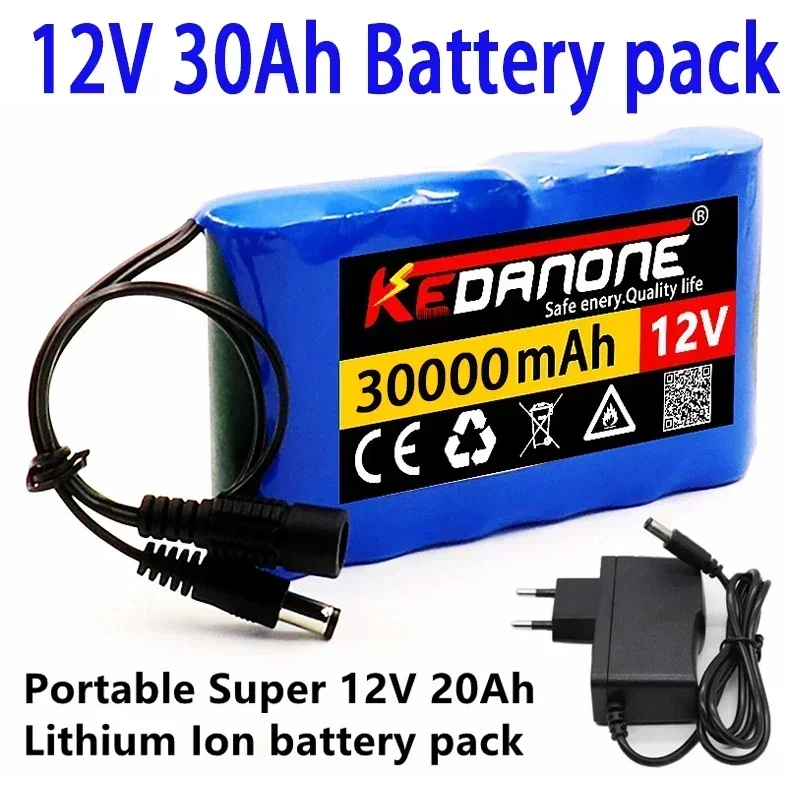 NEW Portable Super 12V 30000mah Battery Rechargeable Lithium Ion Battery Pack Capacity DC 12.6v 30Ah CCTV Cam Monitor + Charger
NEW Portable Super 12V 30000mah Battery Rechargeable Lithium Ion Battery Pack Capacity DC 12.6v 30Ah CCTV Cam Monitor + Charger