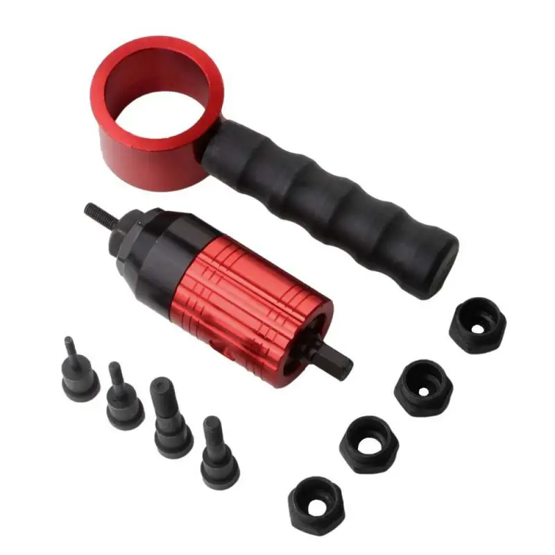 Portable Manual Nail Gun Electric Rivet Gun Nut Gun Bit Adapter Multi-function Electric Drill Wrench Automatic Nut Gun Tools
Portable Manual Nail Gun Electric Rivet Gun Nut Gun Bit Adapter Multi-function Electric Drill Wrench Automatic Nut Gun Tools