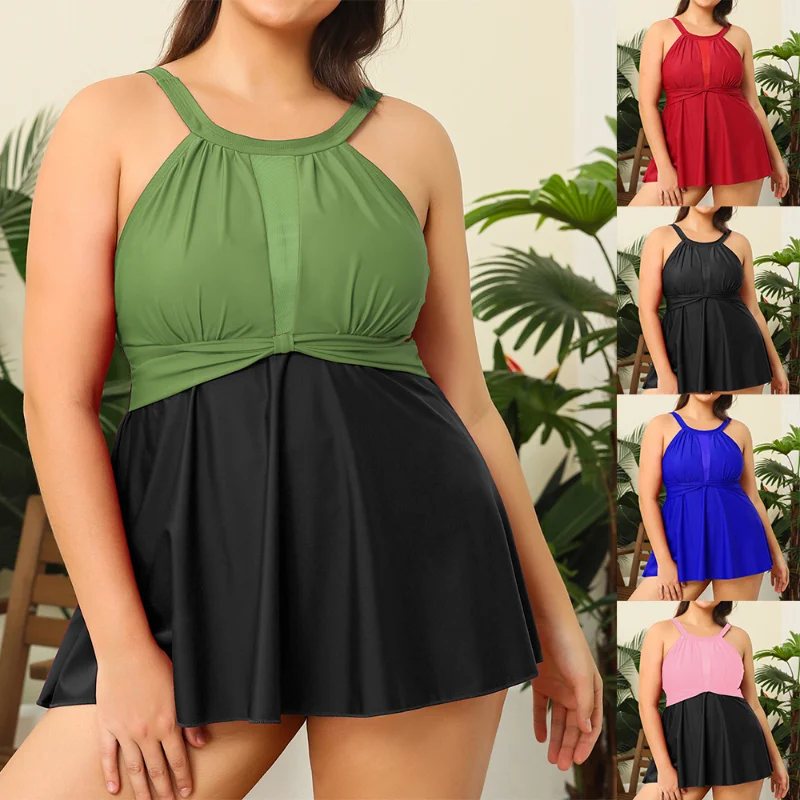 2023 New Plus Size Swimdress Two Pieces Bikini Swimsuits Sexy Halter Swimwear Women Bathing Suits Summer Tankini Beachwear
2023 New Plus Size Swimdress Two Pieces Bikini Swimsuits Sexy Halter Swimwear Women Bathing Suits Summer Tankini Beachwear