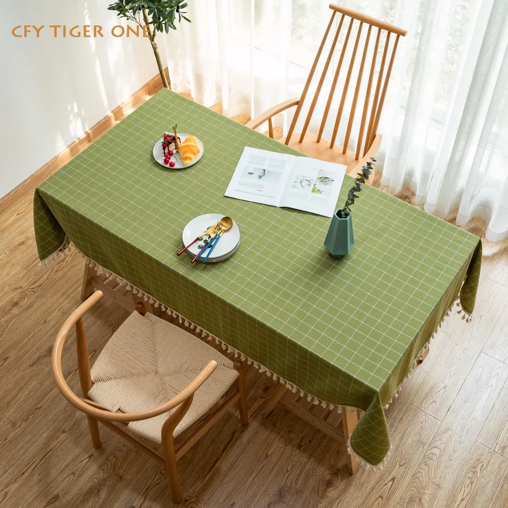 Japan Style Plaid Thick Tablecloth Antifouling Rectangular Tablecloth Washable and Oil Resistant Coffee Table Mat Table Cover
Japan Style Plaid Thick Tablecloth Antifouling Rectangular Tablecloth Washable and Oil Resistant Coffee Table Mat Table Cover