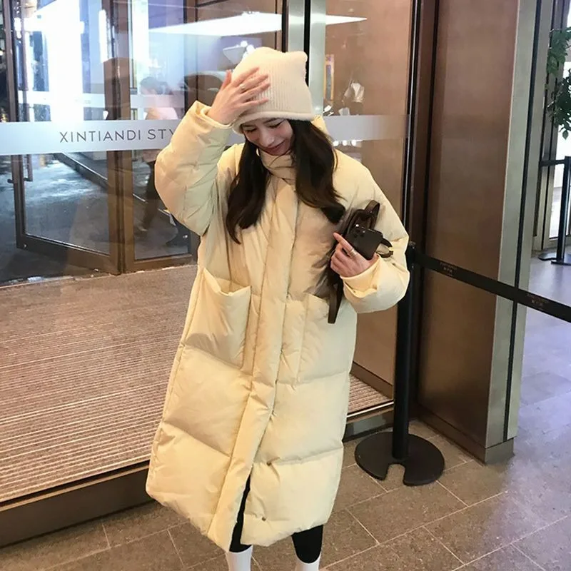 2023 New Women Down Jacket Winter Coat Female Mid Length Version Parkas Loose Thick Warm Outwear Fashion Simplicity Overcoat
2023 New Women Down Jacket Winter Coat Female Mid Length Version Parkas Loose Thick Warm Outwear Fashion Simplicity Overcoat
