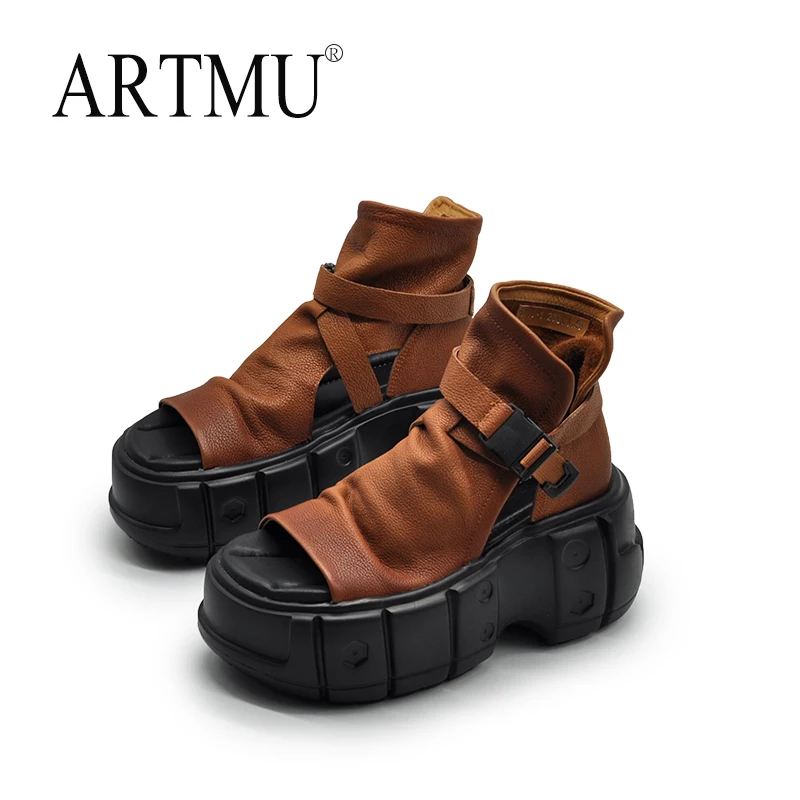 Сандалии Artmu женские с пряжкой, натуральная кожа, высокий толстый каблук 11 см, шлепанцы, пляжные босоножки, плоская подошва, сланцы
Сандалии Artmu женские с пряжкой, натуральная кожа, высокий толстый каблук 11 см, шлепанцы, пляжные босоножки, плоская подошва, сланцы
