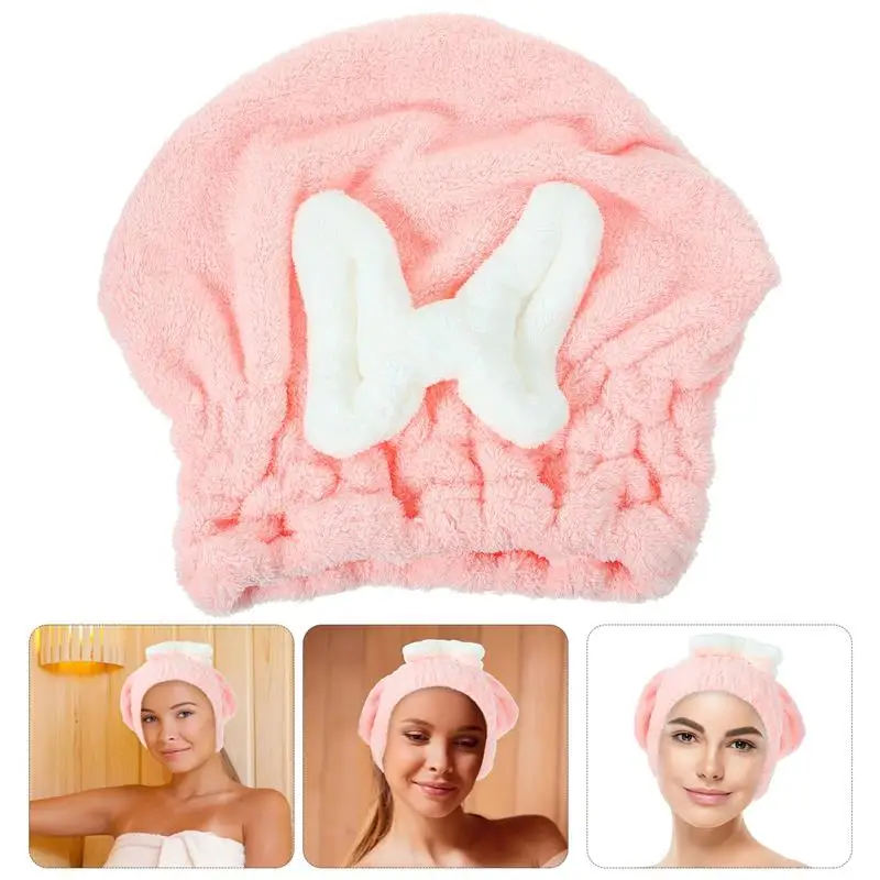 Water Absorbent Quick Hair Drying Cap Super Absorbent Hair Dry Wrap with Button Bowknot Soft Bath Shower Cap Lady Turban Head
Water Absorbent Quick Hair Drying Cap Super Absorbent Hair Dry Wrap with Button Bowknot Soft Bath Shower Cap Lady Turban Head