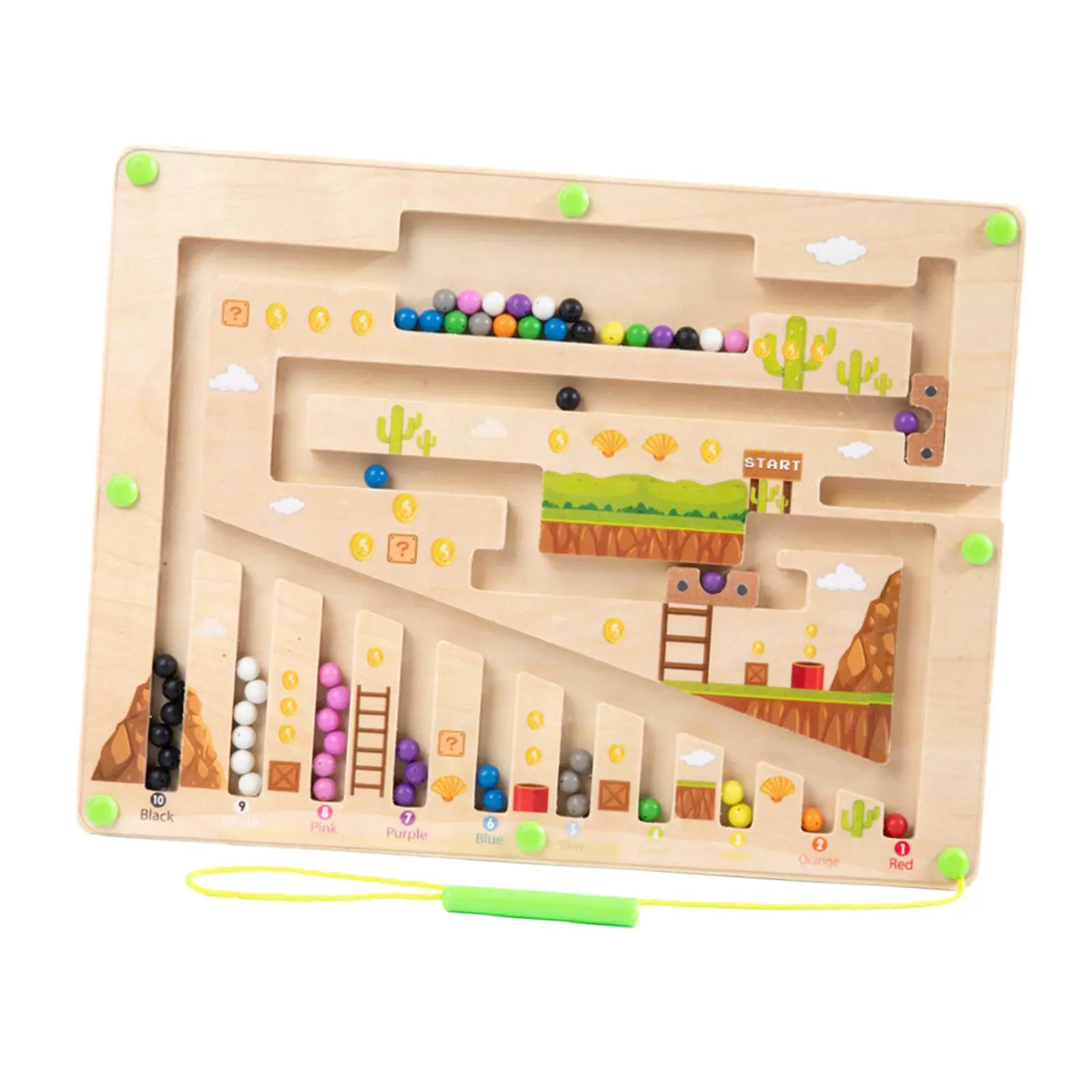 Magnetic Color and Number Maze Educational Math Counting Activity Board for Preschoolers 3-5 Years Old Children Boys Girls
Magnetic Color and Number Maze Educational Math Counting Activity Board for Preschoolers 3-5 Years Old Children Boys Girls