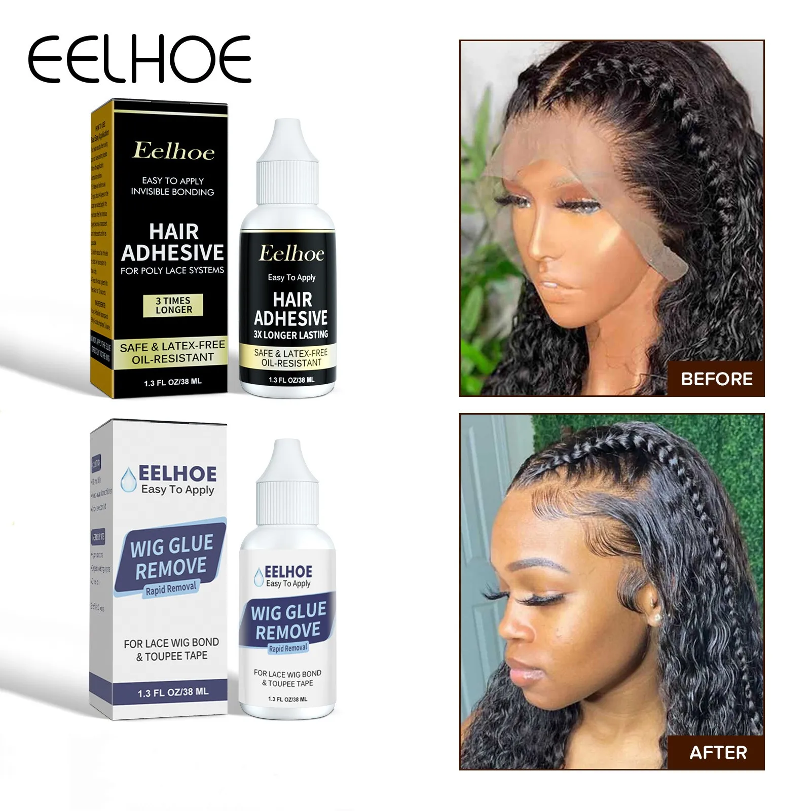 1 Bottle Wig Glue Skin Invisible Liquid Glue Weaving Hair Replacement Laced Mesh Front Wig Glue Remover Super Bonding Block Glue
1 Bottle Wig Glue Skin Invisible Liquid Glue Weaving Hair Replacement Laced Mesh Front Wig Glue Remover Super Bonding Block Glue