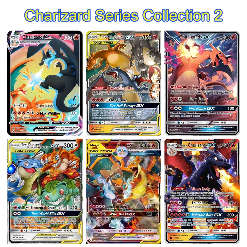 Pokemon Charizard DIY PTCG иллюстрированная Серия 2 Коллекция аниме мультфильм Charizard EX экшн игра искусственная для детей Подарки
Pokemon Charizard DIY PTCG иллюстрированная Серия 2 Коллекция аниме мультфильм Charizard EX экшн игра искусственная для детей Подарки