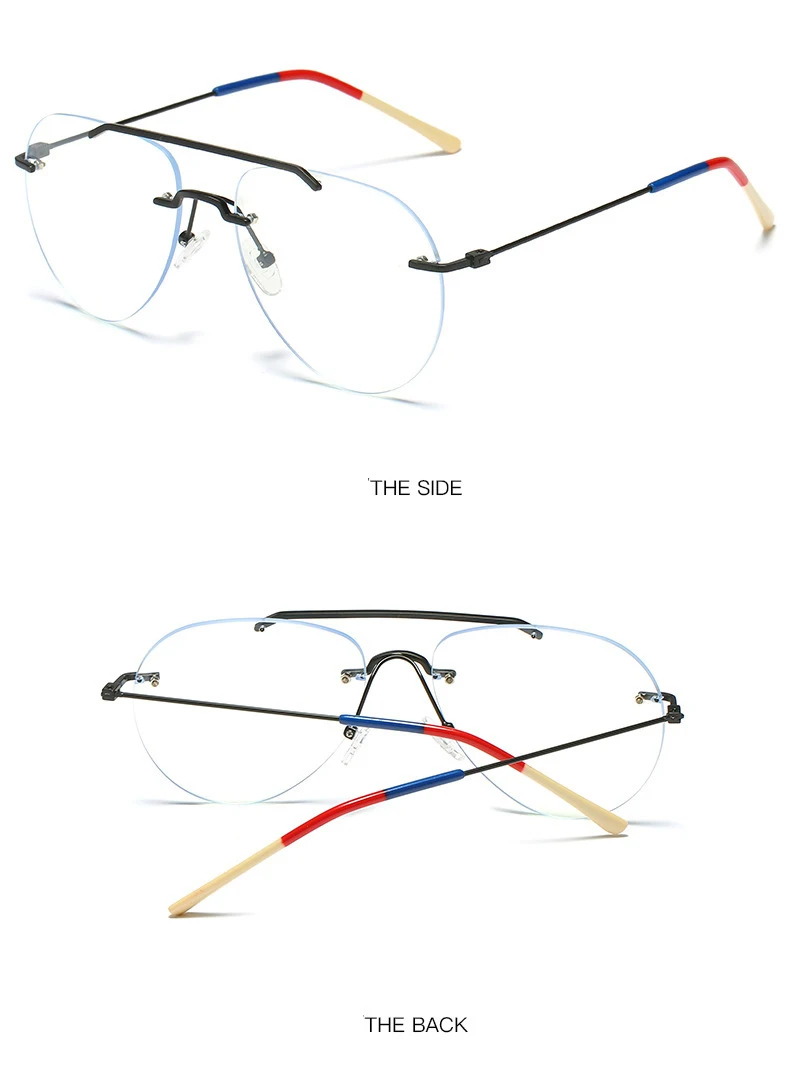 Double Beam Rimless Glasses for Men Women Oversized Anti Blue Light Eyeglasses Flat Mirror Optical Prescription Glasses Frame 5 Mallzona Sd2ebd42552184c3db9b77ef5ba4e5c420 Double Beam Rimless Glasses for Men Women Oversized Anti Blue Light Eyeglasses Flat Mirror Optical Prescription Glasses Frame Mallzona