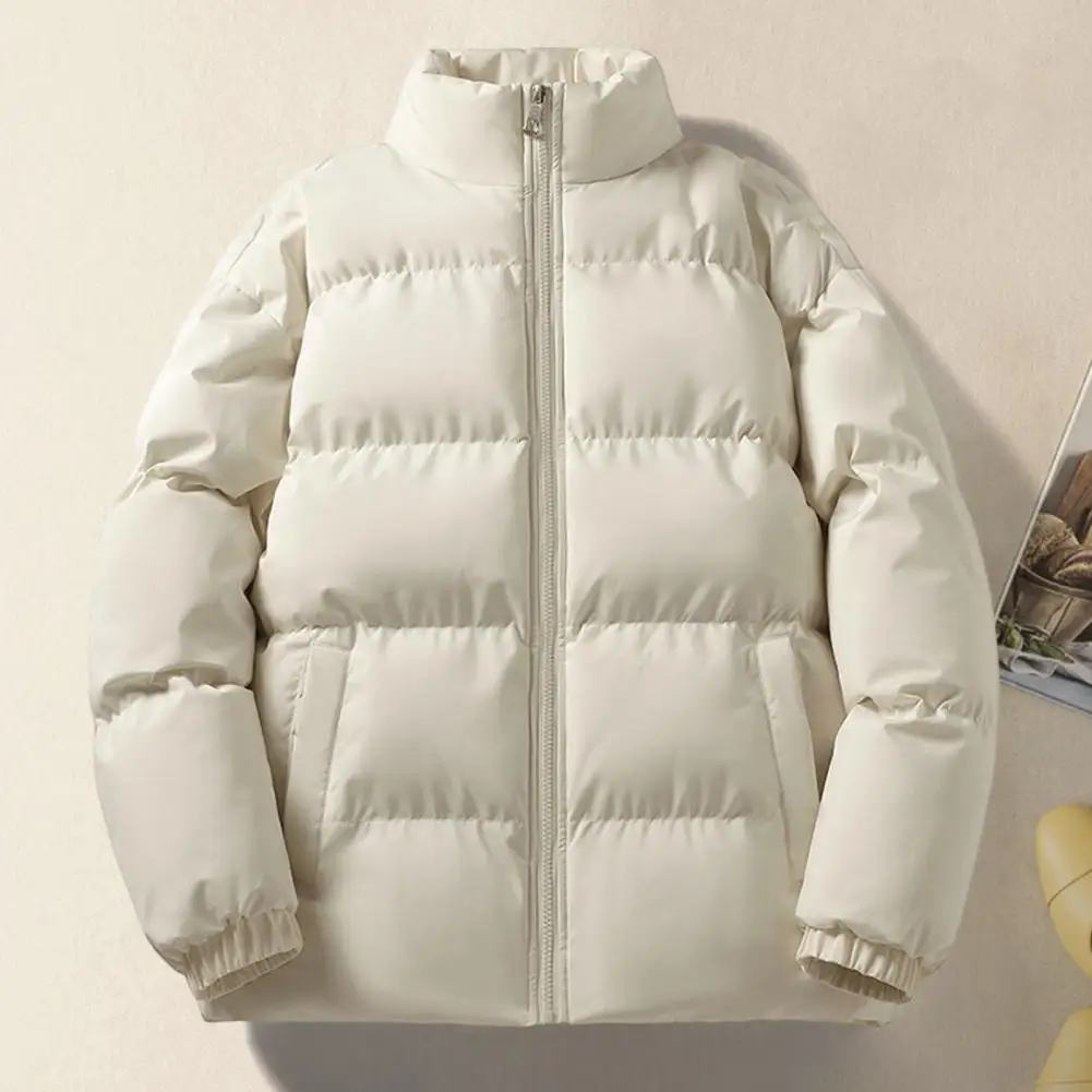 Men Solid Color Jacket Men Jacket Men's Winter Down Coat with Stand Collar Thick Padded Neck Protection Windproof for Weather
Men Solid Color Jacket Men Jacket Men's Winter Down Coat with Stand Collar Thick Padded Neck Protection Windproof for Weather