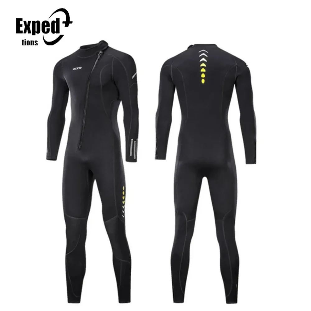

Sleeved/Long Sleeved Diving Suit Scuba Diving With Warm Back New Zippered Surfing Suit 3mm Chloroprene Rubber Short