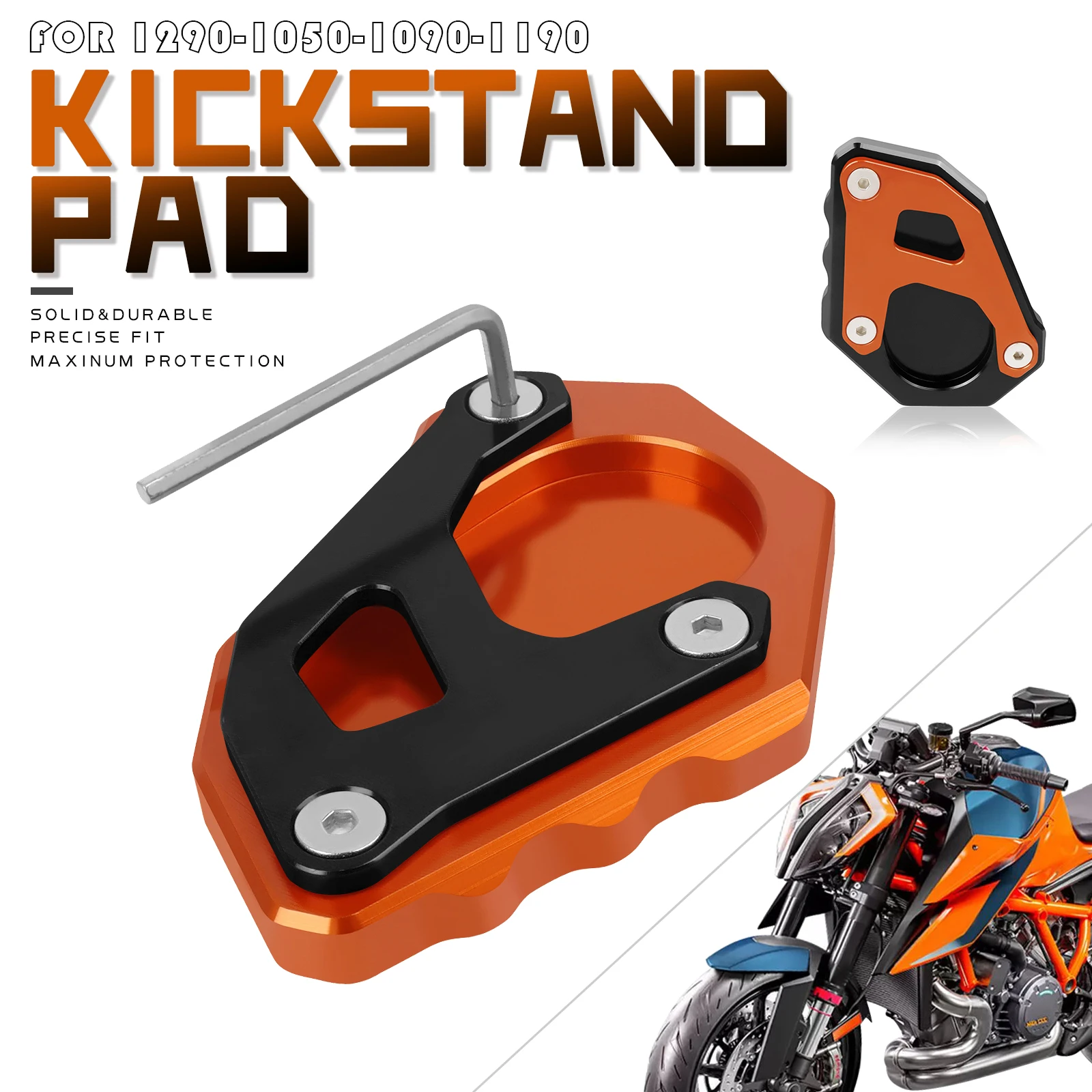 Motorcycle Accessories CNC Kickstand Foot Side Stand Extension Pad Support Plate For Adventure 1290 1050 1090 1190 Adv Super
Motorcycle Accessories CNC Kickstand Foot Side Stand Extension Pad Support Plate For Adventure 1290 1050 1090 1190 Adv Super