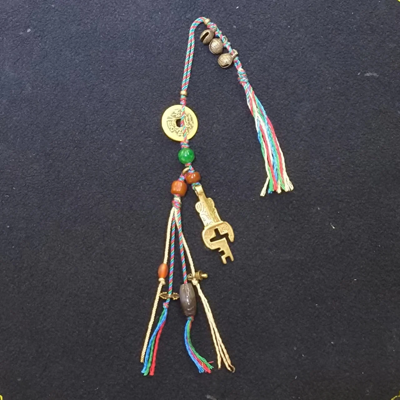 1pcs/lot A variety of gemstones copper coins tiger head bells Tibetan ornaments key hanging bag hanging Agate Dzi Beads ethnic
1pcs/lot A variety of gemstones copper coins tiger head bells Tibetan ornaments key hanging bag hanging Agate Dzi Beads ethnic