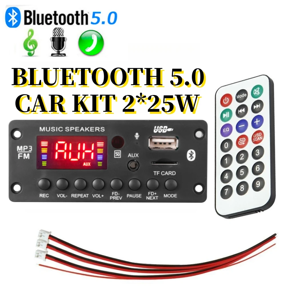 Усилитель громкой связи 2*25 Вт 50 Вт автомобильный аудио USB TF FM радио AUX Bluetooth 5,0 9 в 12 В MP3 WMA декодер плата MP3-плеер с пультом дистанционного управления
Усилитель громкой связи 2*25 Вт 50 Вт автомобильный аудио USB TF FM радио AUX Bluetooth 5,0 9 в 12 В MP3 WMA декодер плата MP3-плеер с пультом дистанционного управления